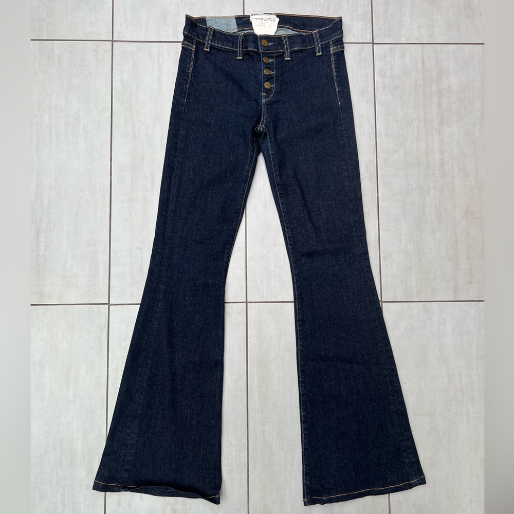 Elizabeth and James Flare Leg Dark Wash Jeans